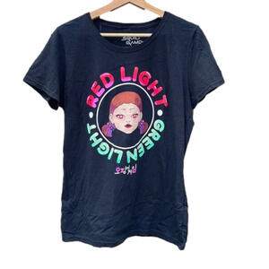 Squid Game large T-shirt. Red Light Green Light